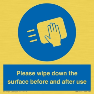 Please wipe down the surface before and after use